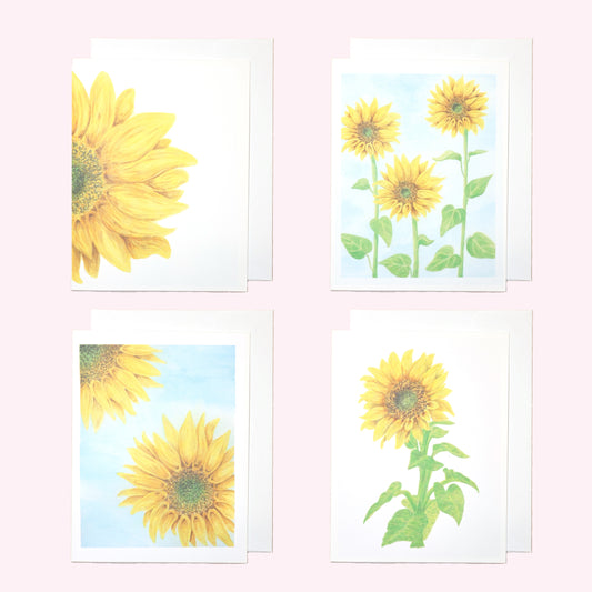 Assorted Sunflower Note Card Set