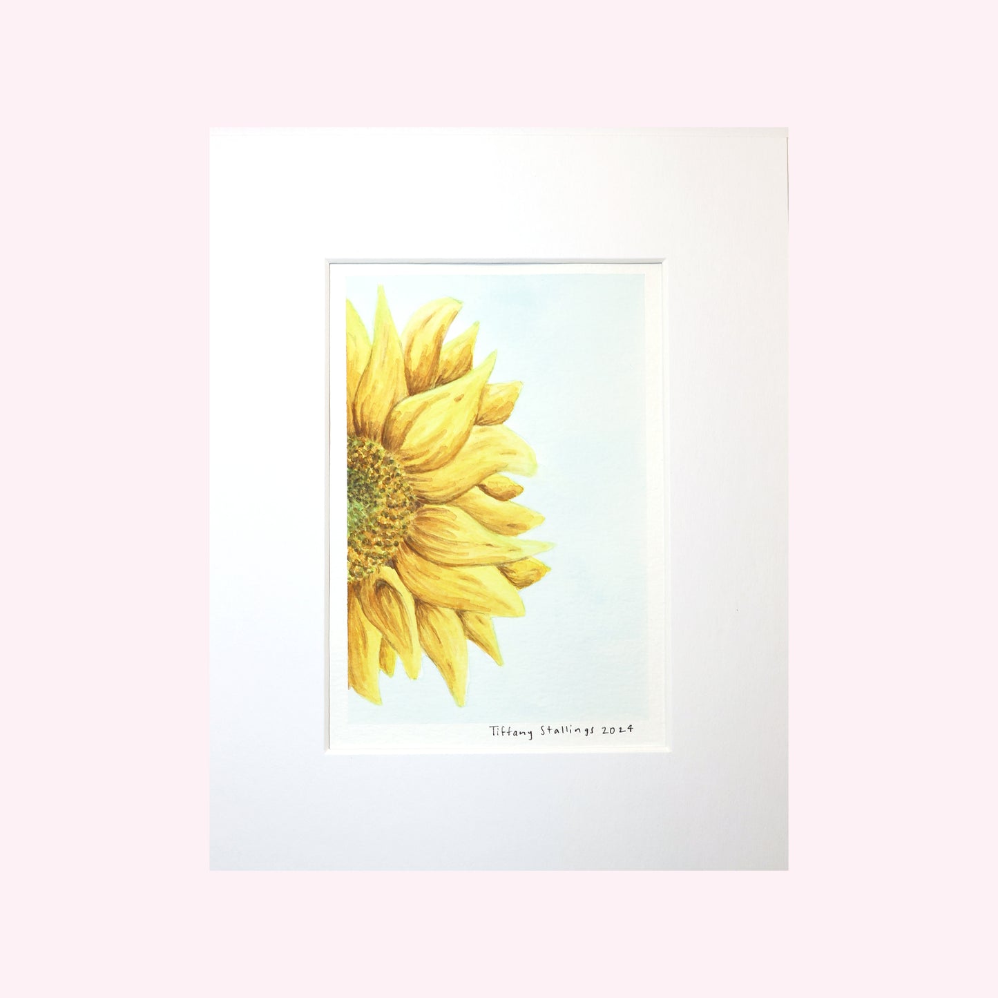 Golden Half Sunflower Original