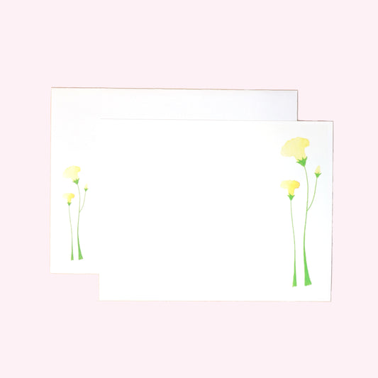 Golden Bells Flat Card & Decorated Envelope