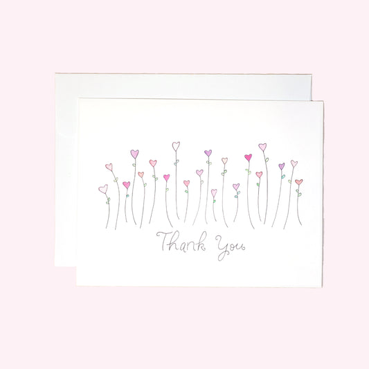 Heartfelt Thank You Note Card