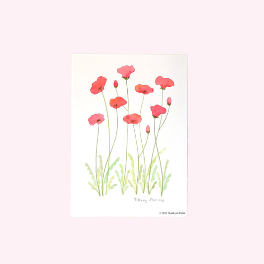Ruby Blooms Art Print