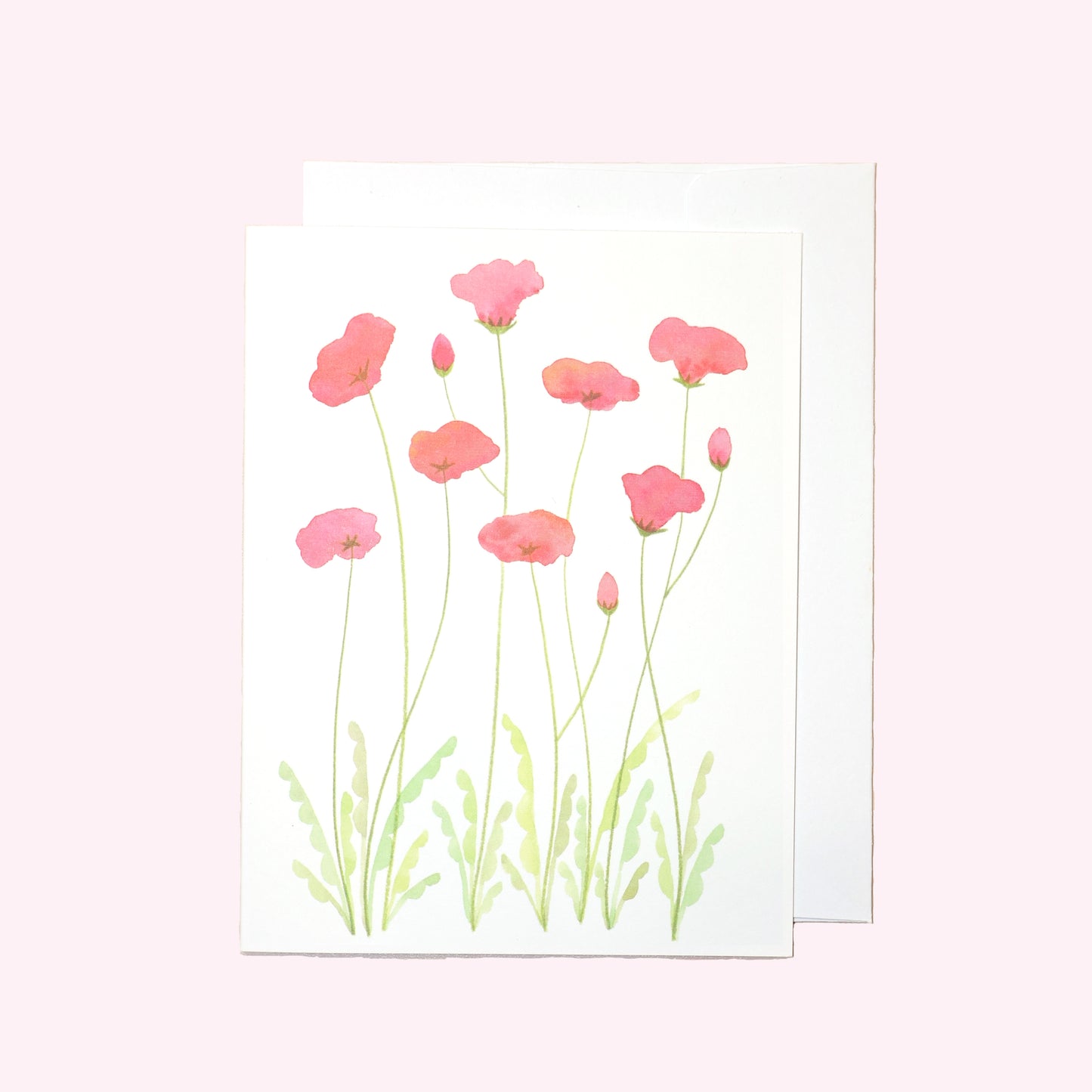 Ruby Blooms Note Card