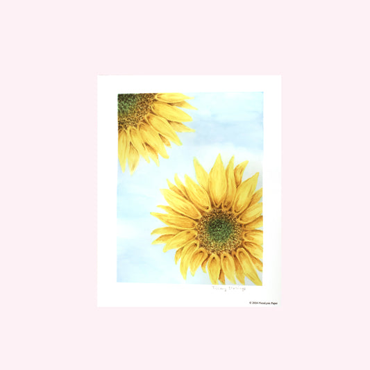 Sunflower Duo Art Print
