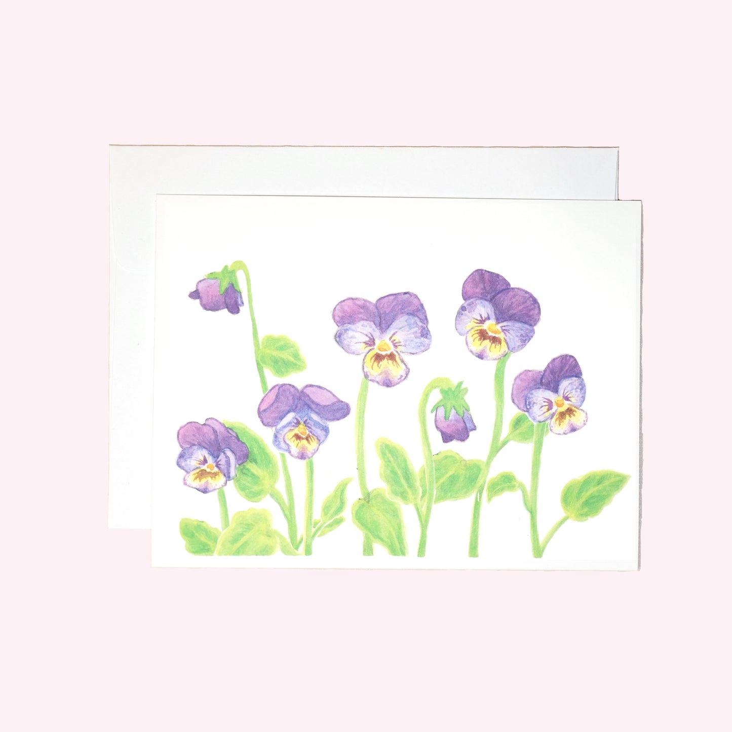 Violets Note Card