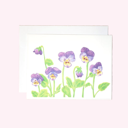 Violets Note Card